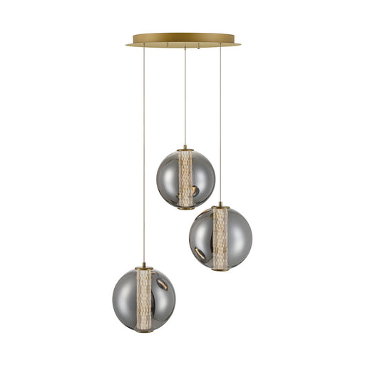 Eurofase Atomo 3 Light Pendant in Gold