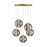 Atomo 5 Light Pendant In Gold | 45737-022