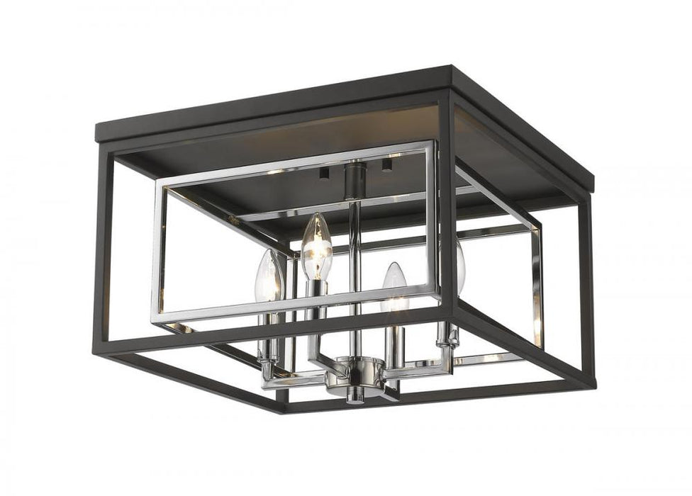 4 Light Flush Mount | 457F-CH-MB