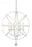 6 Light Chandelier | 458-24MW