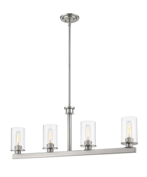 4 Light Linear Chandelier | 462-4L-BN