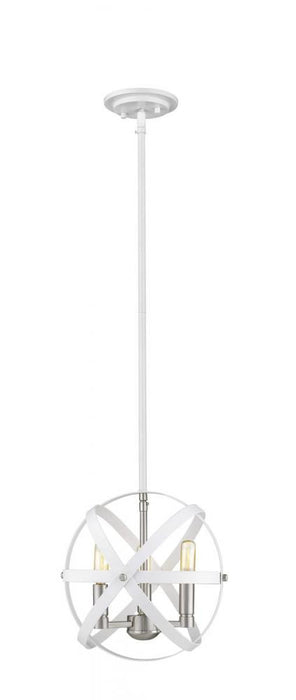 3 Light Chandelier | 463-12HWH-BN