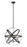 5 Light Pendant | 463-18HBK-CH