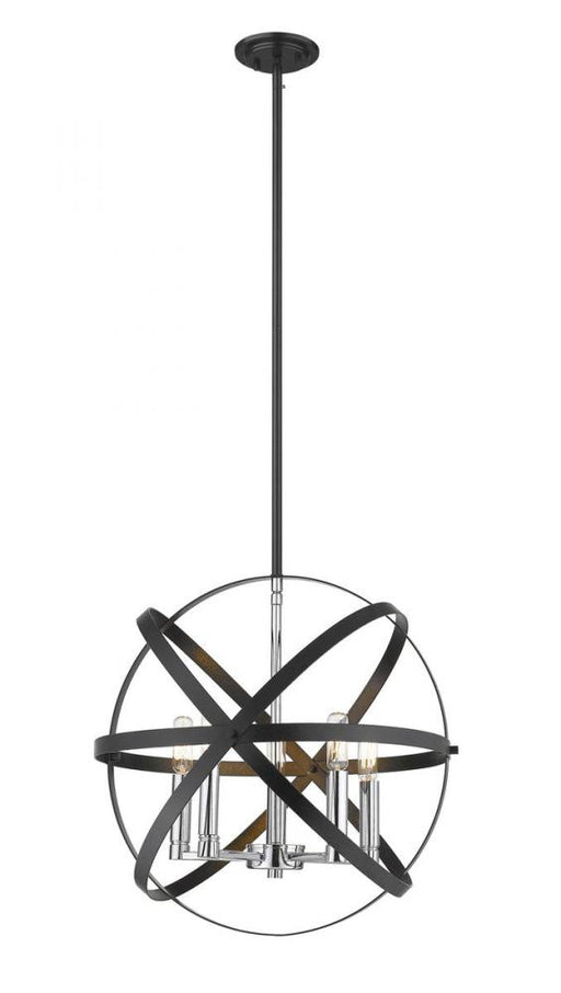 5 Light Pendant | 463-18HBK-CH