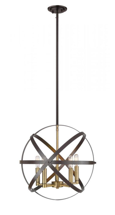 5 Light Pendant | 463-18HBRZ-OBR