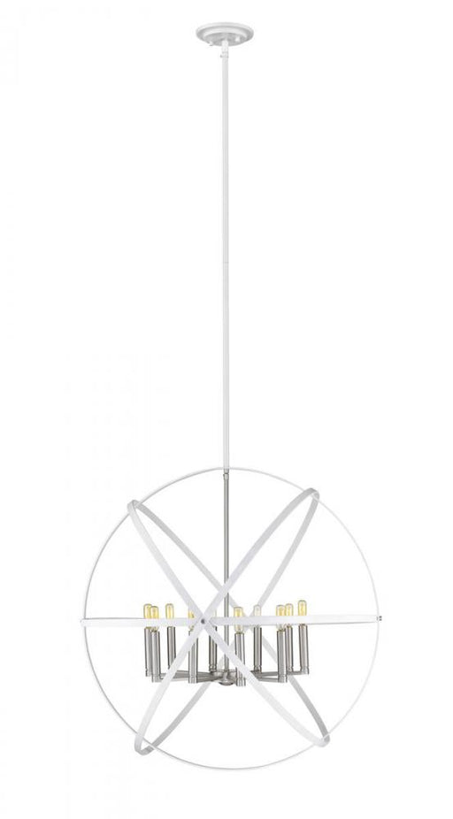 10 Light Chandelier | 463-36HWH-BN