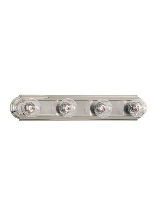 Generation Lighting De-Lovely traditional 4-light indoor dimmable bath vanity wall sconce in brushed nickel silver finis