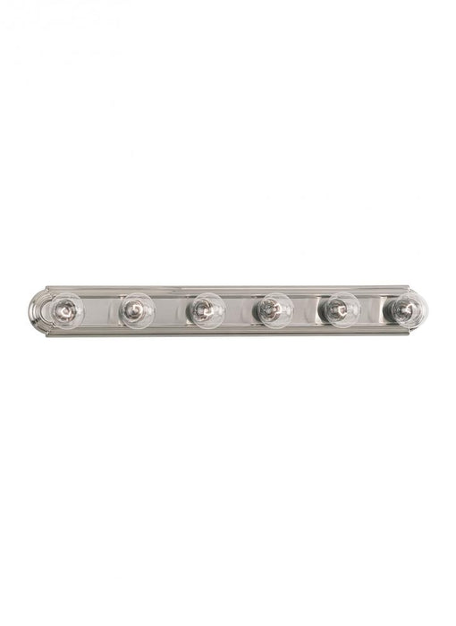 Generation Lighting De-Lovely traditional 6-light indoor dimmable bath vanity wall sconce in brushed nickel silver finis