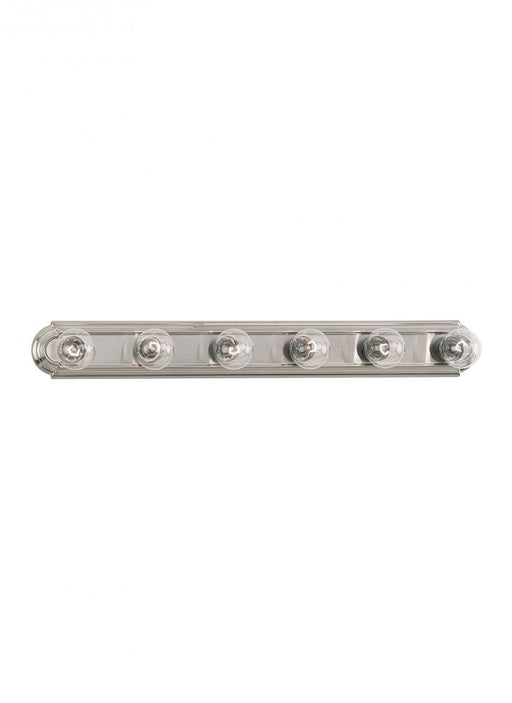 Generation Lighting De-Lovely traditional 6-light indoor dimmable bath vanity wall sconce in brushed nickel silver finis