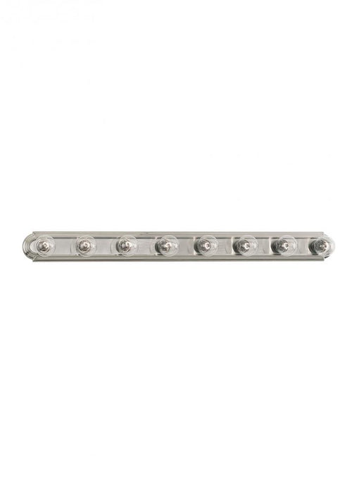 Generation Lighting De-Lovely traditional 8-light indoor dimmable bath vanity wall sconce in brushed nickel silver finis | 4703-962