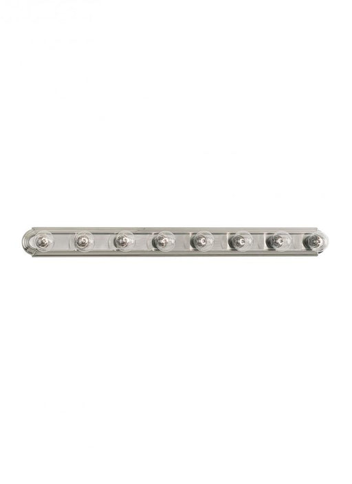 Generation Lighting De-Lovely traditional 8-light indoor dimmable bath vanity wall sconce in brushed nickel silver finis