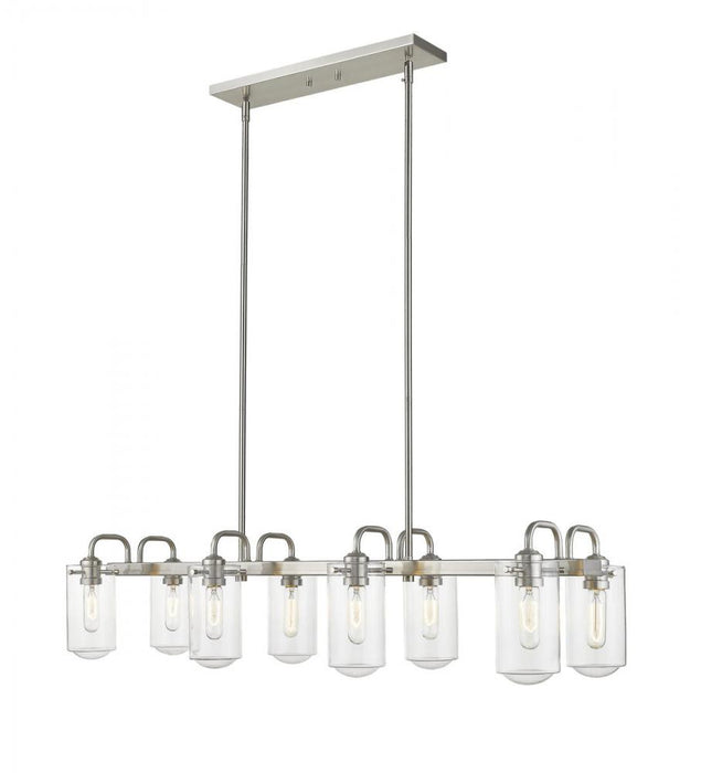 8 Light Linear Chandelier | 471-8L-BN