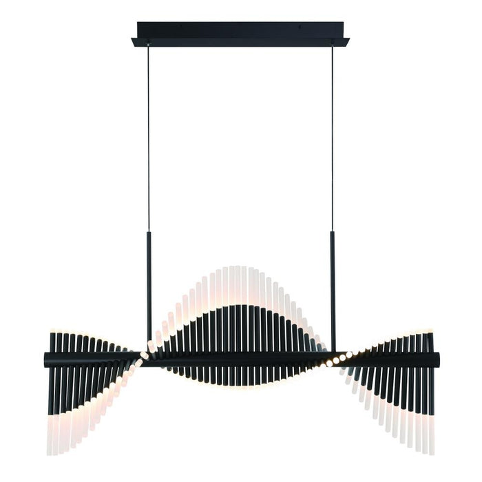 Voltik 40" Led Chandelier In Black | 47125-025