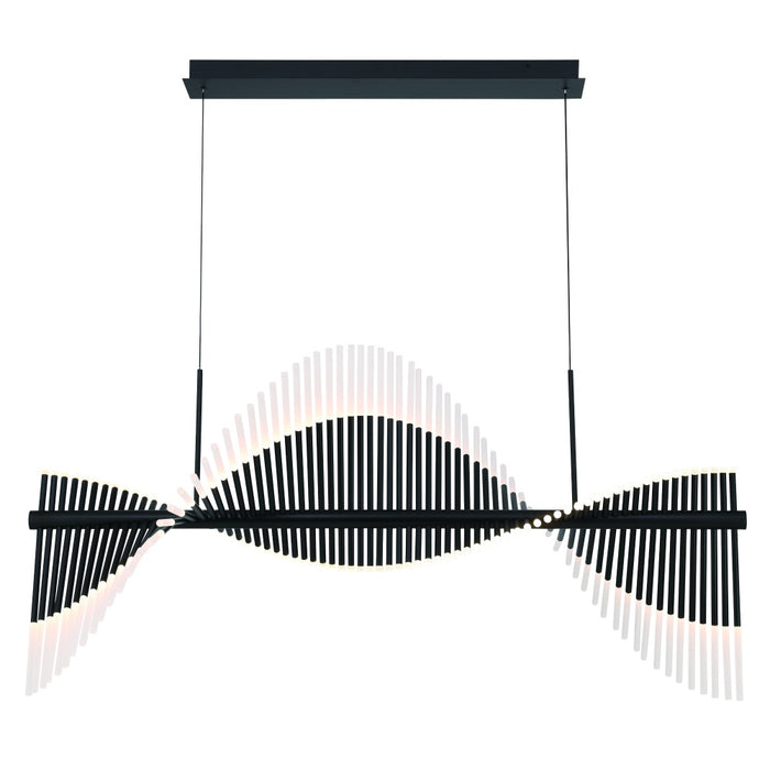 Voltik 59" Led Chandelier In Black | 47126-022