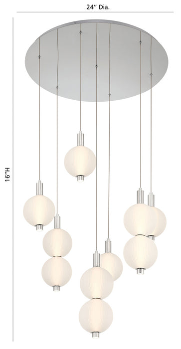 Palmas 30" Led Pendant In Nickel | 47191-020