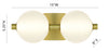Palmas 2 Light Vanity In Gold | 47192-010