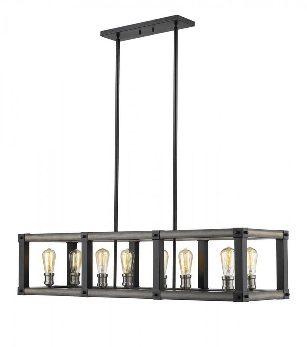 8 Light Linear Chandelier | 472-8L-ABB
