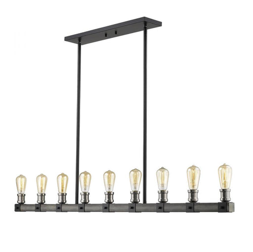 9 Light Linear Chandelier | 472-9L-ABB