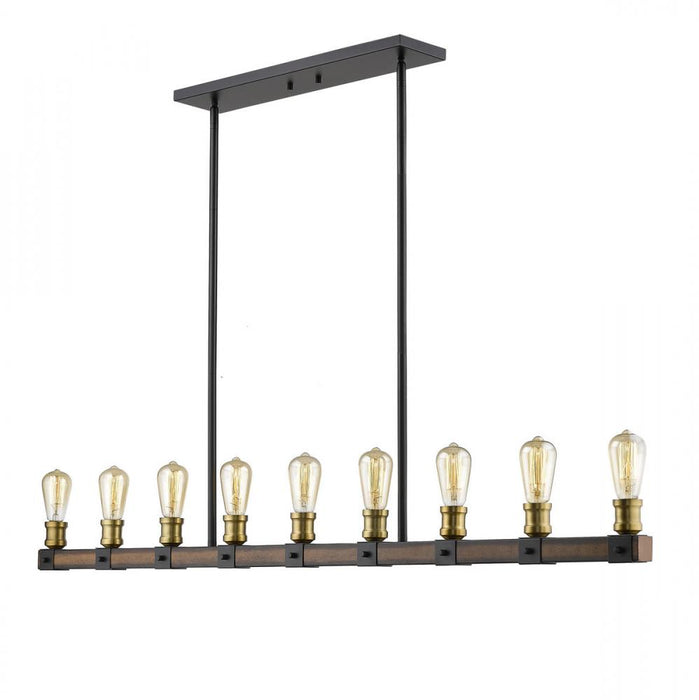 9 Light Linear Chandelier | 472-9L-RM