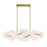 Eurofase Nuvola 56" LED Chandelier In Gold
