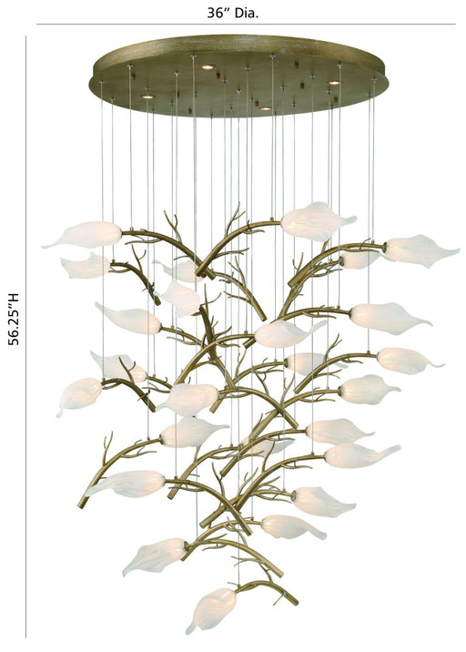 Matera 36" Led Chandelier In Gold | 47226-012