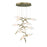 Matera 22" Led Chandelier In Gold | 47229-013