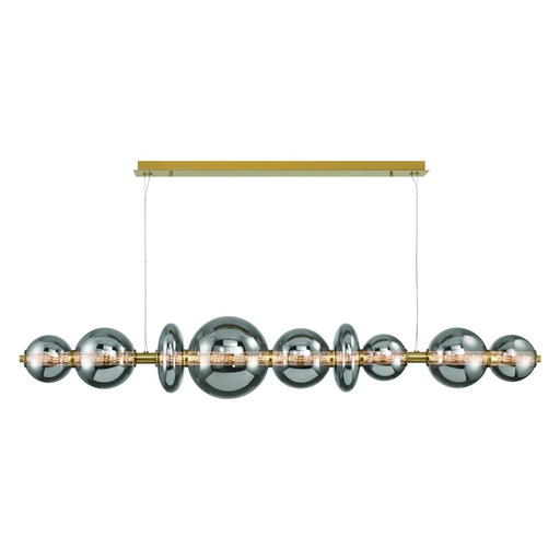 Atomo 74" Led Chandelier In Gold With Smoked Glass | 47257-023