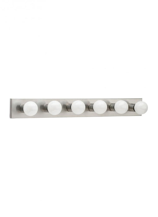 Center Stage Traditional 6-light Indoor Dimmable Bath Vanity Wall Sconce In Brushed Stainless Silver | 4739-98