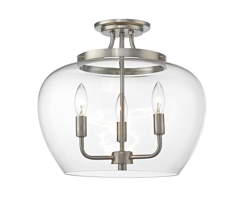 3 Light Semi Flush Mount | 473SF-BN