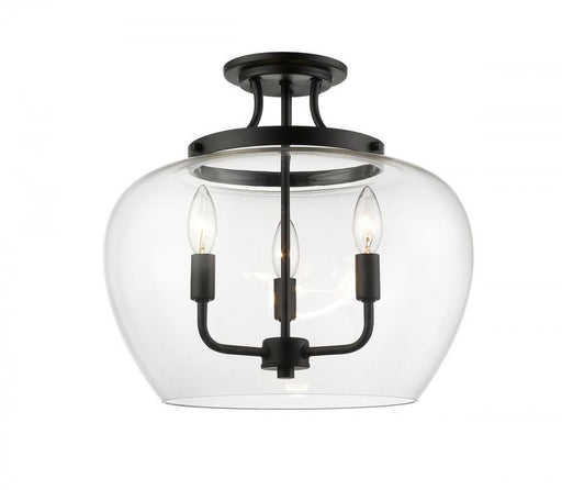 3 Light Semi Flush Mount | 473SF-MB