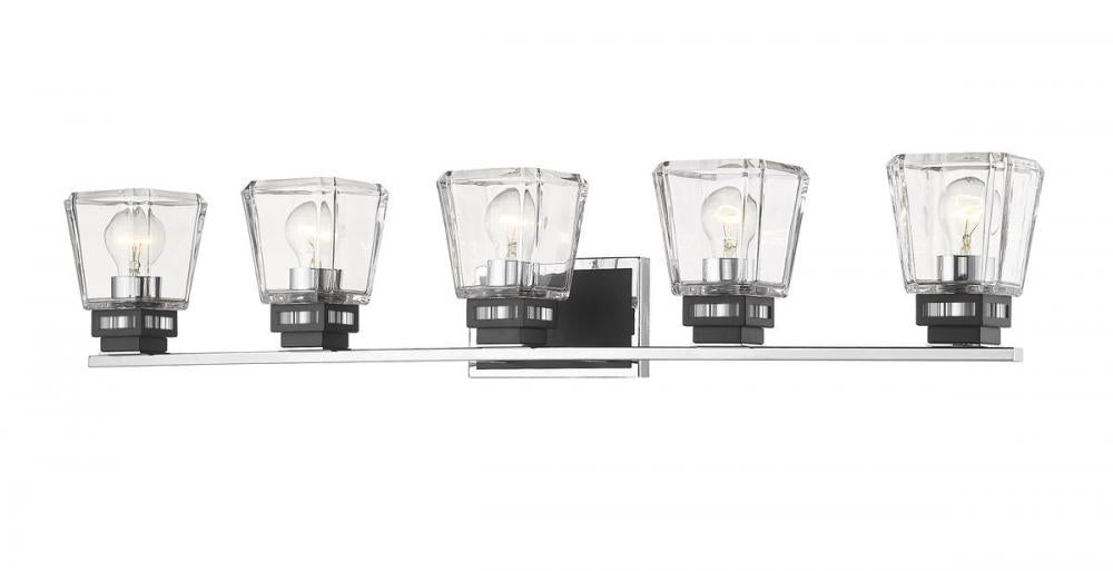 5 Light Vanity | 474-5V-CH-MB
