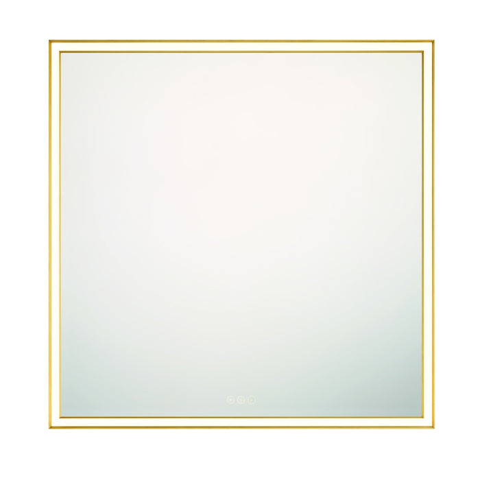 Nixon 36" Led Square Mirror In Gold | 47567-016