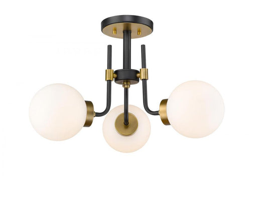 3 Light Semi Flush Mount | 477-3SF-MB-OBR
