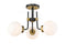 3 Light Semi Flush Mount | 477-3SF-MB-OBR
