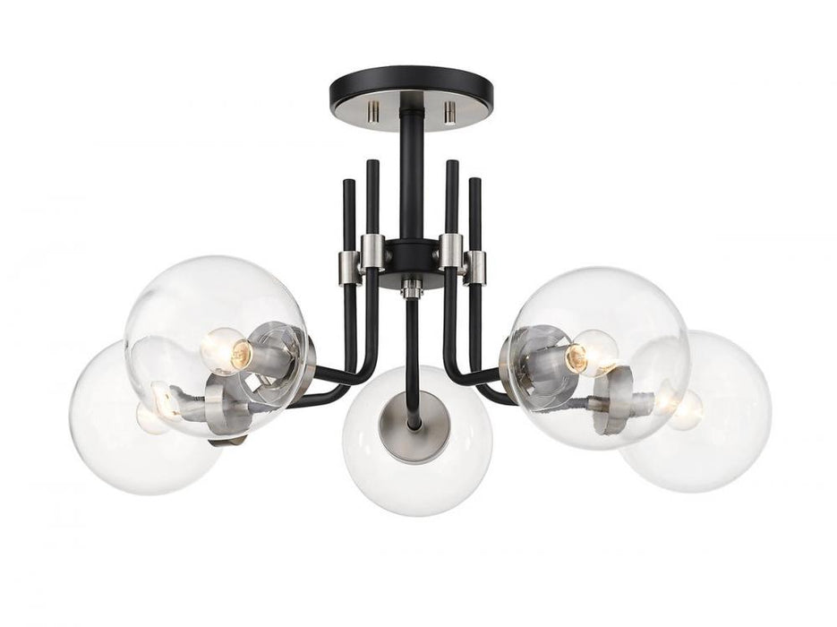 5 Light Semi Flush Mount | 477-5SF-MB-BN