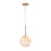 Kepler 8" Led Pendant In Gold | 47748-019