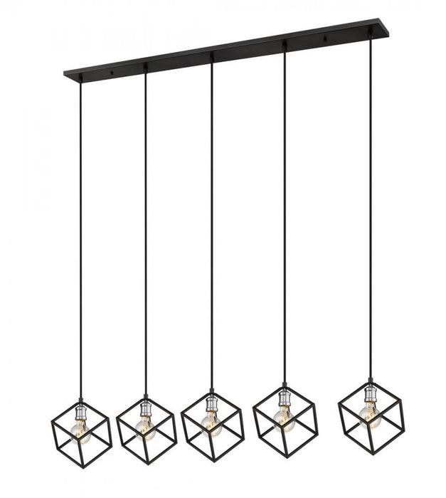 5 Light Linear Chandelier | 478-5L-MB-BN