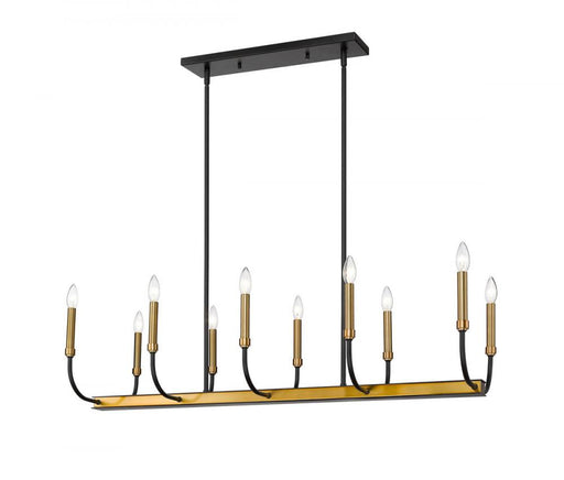 10 Light Linear Chandelier | 479-10L-MB-OBR
