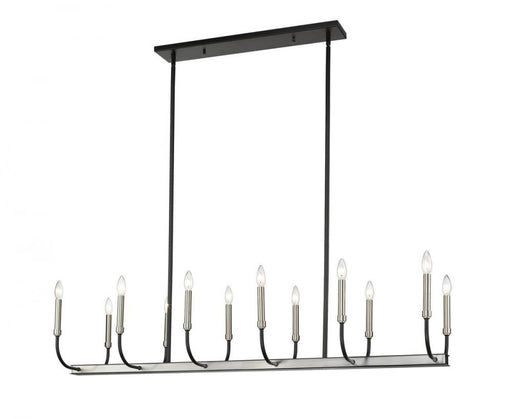 12 Light Linear Chandelier | 479-12L-MB-BN