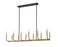 12 Light Linear Chandelier | 479-12L-MB-OBR