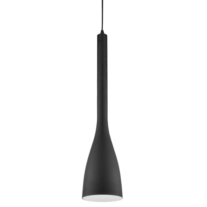 Dainolite 1 Light Pendant, Black