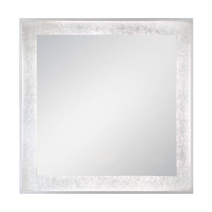Anya 32" Square Led Mirror In Silver | 48087-018