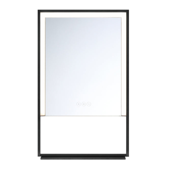 Sayora 32" Rectangular Mirror In Black | 48114-011