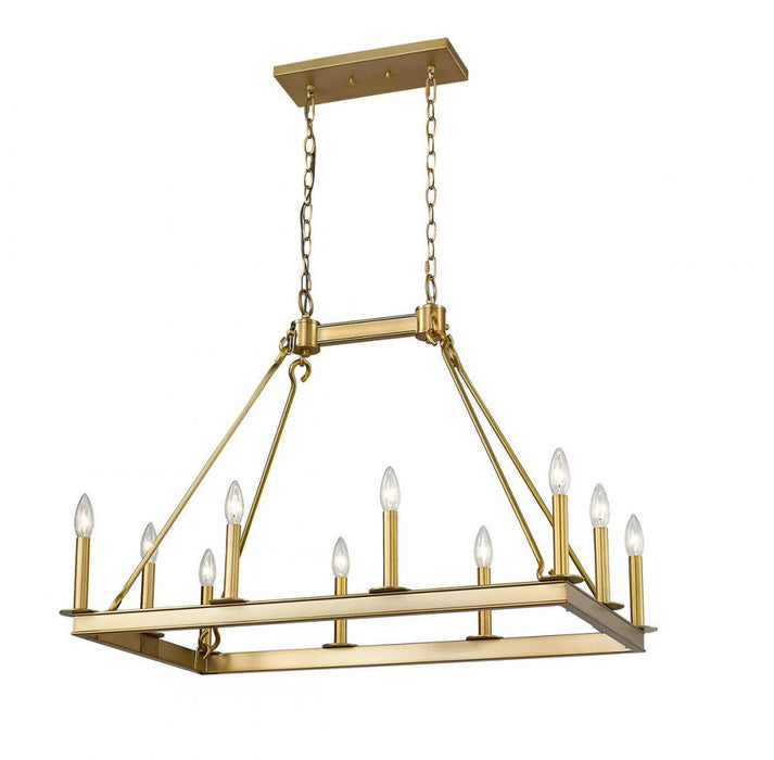 10 Light Linear Chandelier | 482-10L-OBR