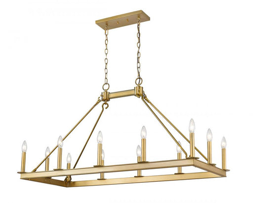 12 Light Linear Chandelier | 482-12L-OBR