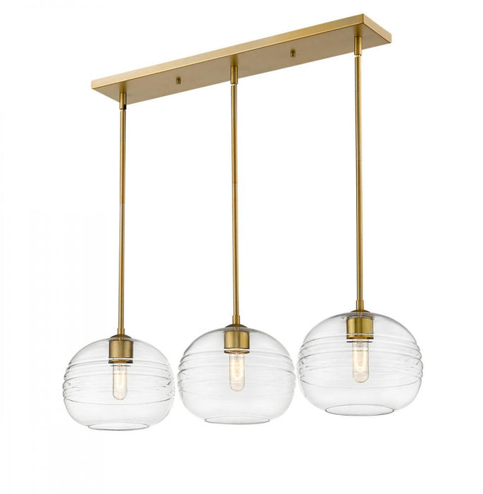3 Light Linear Chandelier | 486P10-3L-OBR