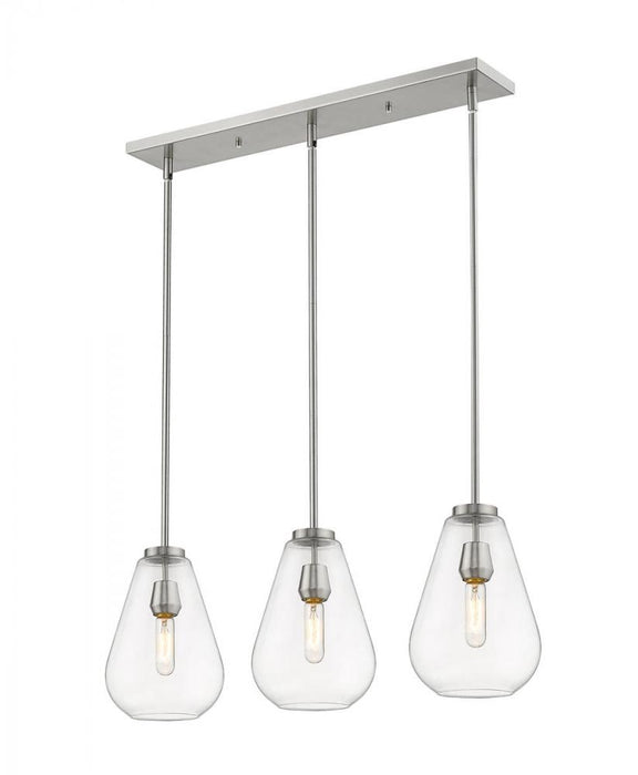 3 Light Linear Chandelier | 488P8-3L-BN