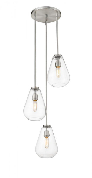 3 Light Chandelier | 488P8-3R-BN