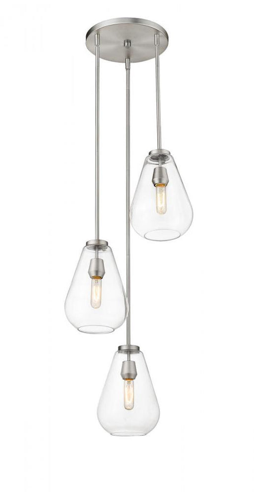 3 Light Chandelier | 488P8-3R-BN