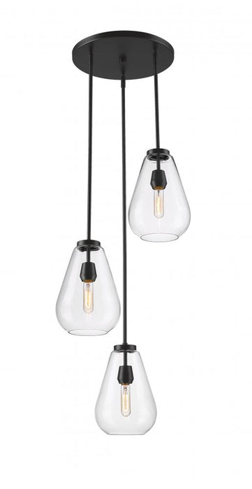 3 Light Chandelier | 488P8-3R-MB